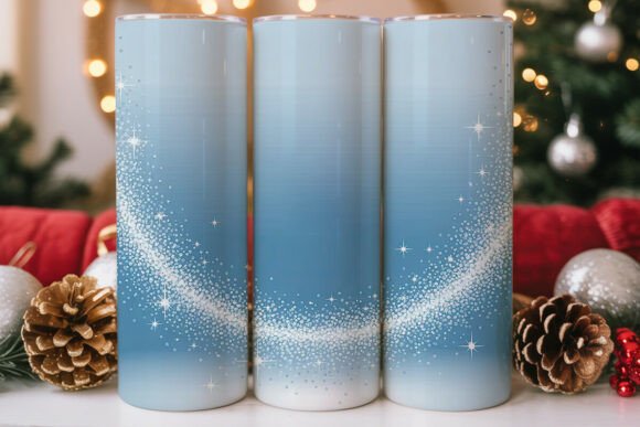 Blue Glitter Gradient Tumbler Wrap Graphics Review
