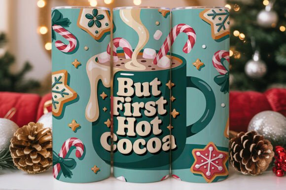 But First Hot Cocoa Tumbler Wrap Graphics Review