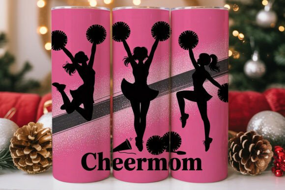 Cheerleader Mom 20oz Tumbler Wrap: Graphics & Tumbler Wraps
