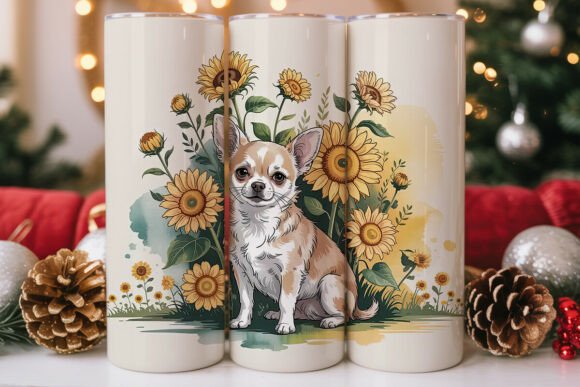 Chihuahua Sunflower: Tumbler Wraps & Graphics Review