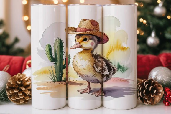 Cowboy Duckling Tumbler Wrap: Graphics, Tumbler Wraps