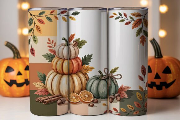Cozy Fall Pumpkins 20oz Tumbler Wrap