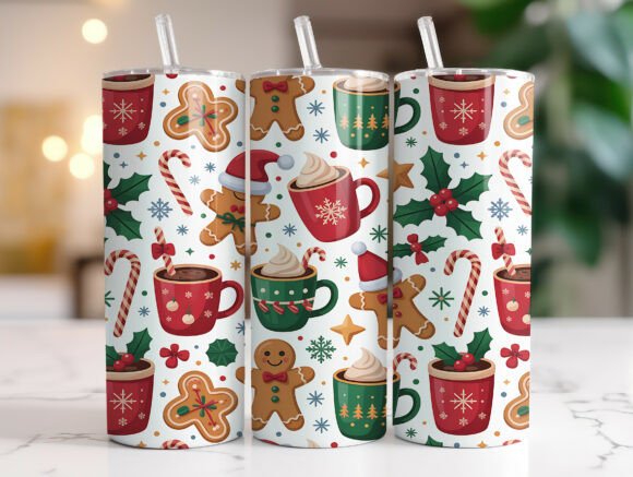 Cute Gingerbread 20 Oz Skinny Tumbler Graphics Review