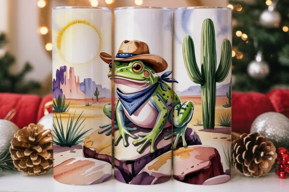 Desert Frog Cowboy 20oz Tumbler Wrap Graphics Review