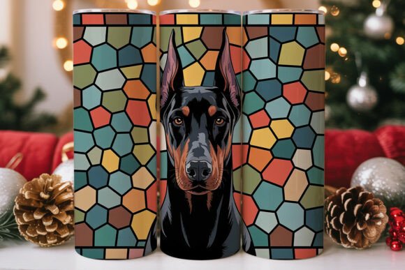 Doberman Stained Glass Tumbler Wrap Review
