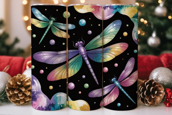 Dragonfly Glitter Tumbler Wrap: Graphics Review