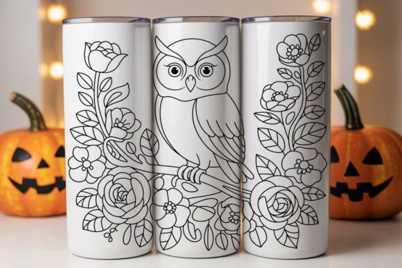 Floral Owl 20oz Tumbler Wrap Graphics & Tumbler Wraps Review