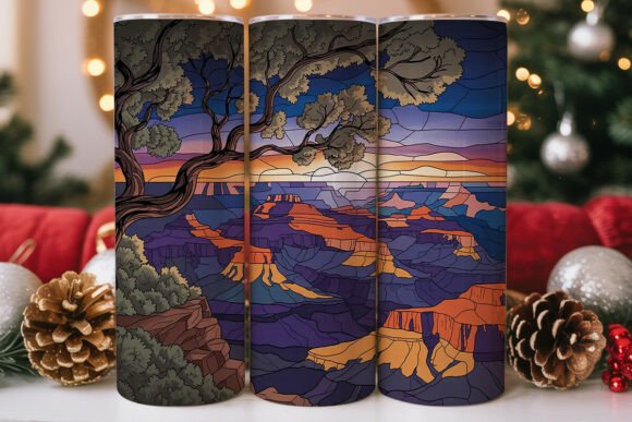 Grand Canyon Stained Glass 20oz Tumbler Graphics for Bloggers