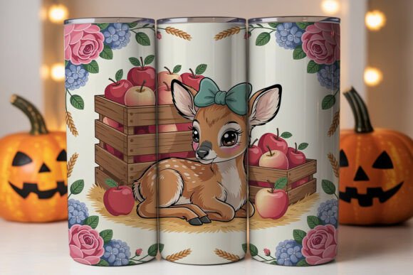 Kawaii Autumn Deer 20oz Tumbler Wrap Graphics Review