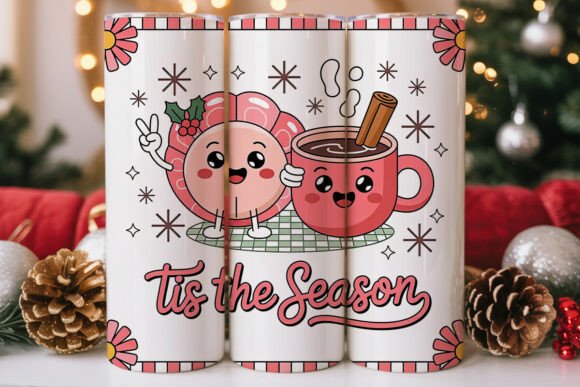 Kawaii Concha Champurrado Tumbler Wraps & Graphics