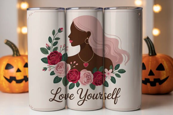 Love Yourself 20oz Tumbler Wrap: Graphics & Tumbler Wraps