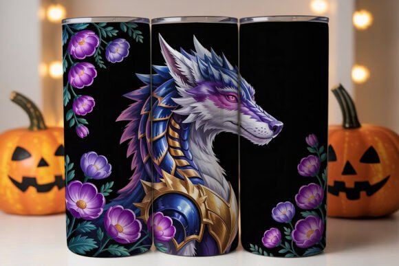 Mystical Dragon Wolf 20oz Tumbler Wrap Graphics Review