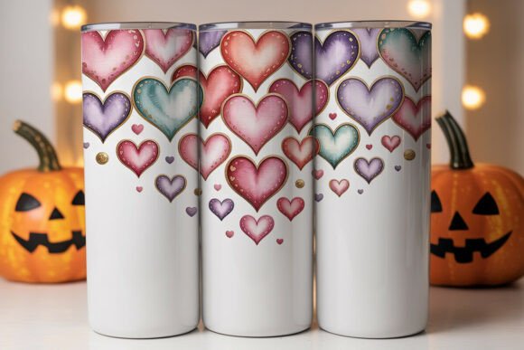 Pastel Hearts 20oz Tumbler Wrap Graphics Review