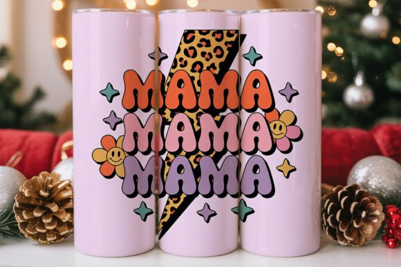 Retro Mama Tumbler Wrap PNG Graphics Review
