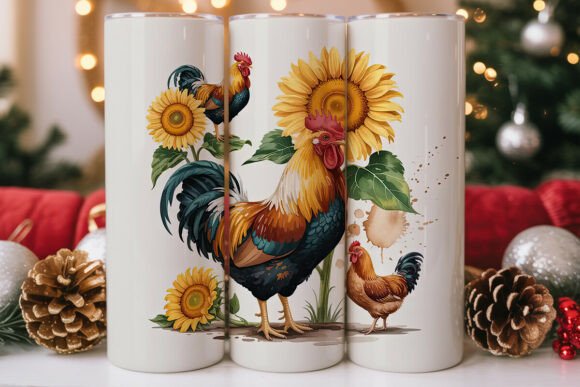 Rustic Rooster 20oz Tumbler Wrap: Graphics & Tumbler Wraps Review