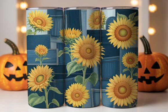 Sunflower Denim Patchwork 20oz Tumbler Graphics Review