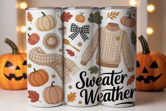 Sweater Weather Tumbler Graphics for Branding