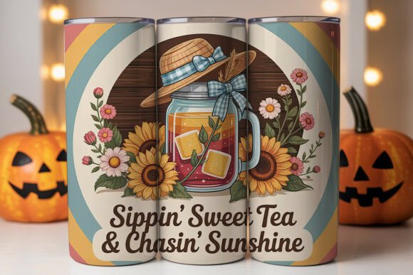 Sweet Tea Sunshine Tumbler Wrap: Graphics for Tumbler Wraps