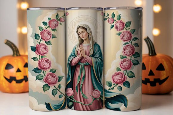 Virgin Mary Roses Tumbler Wrap Graphics Review